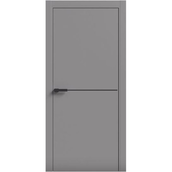 Двері міжкімнатні Terminus Light ПК 03 Сірий Молдинг ЧОРНИЙ або СІРИЙ 