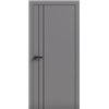Двери межкомнатные Terminus Light ПК 05 Серый Молдинг ЧЕРНЫЙ или серый