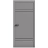 Двери межкомнатные Terminus Light ПК 08 Серый Молдинг ЧЕРНЫЙ или серый