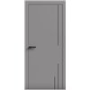 Двері міжкімнатні Terminus Light ПК 10 Сірий Молдинг ЧОРНИЙ або СІРИЙ