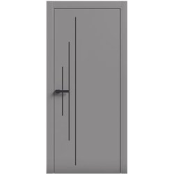 Двері міжкімнатні Terminus Light ПК 11 Сірий Молдинг ЧОРНИЙ або СІРИЙ
