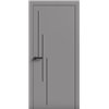 Двері міжкімнатні Terminus Light ПК 12 Сірий Молдинг ЧОРНИЙ або СІРИЙ