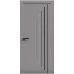 Двері міжкімнатні Terminus Light ПК 14 Сірий Молдинг ЧОРНИЙ або СІРИЙ