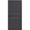 Двери межкомнатные Terminus Light ПК 04 Антрацит Молдинг ЧЕРНЫЙ или СЕРЫЙ 
