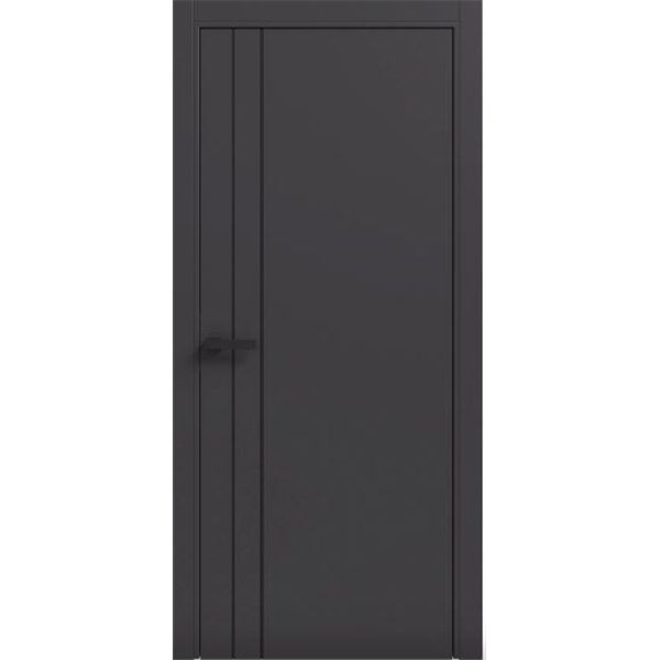 Двери межкомнатные Terminus Light ПК 05 Антрацит Молдинг ЧЕРНЫЙ или СЕРЫЙ