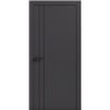 Двери межкомнатные Terminus Light ПК 05 Антрацит Молдинг ЧЕРНЫЙ или СЕРЫЙ