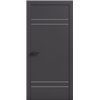 Двери межкомнатные Terminus Light ПК 08 Антрацит Молдинг ЧЕРНЫЙ или СЕРЫЙ