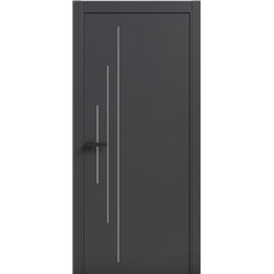 Двери межкомнатные Terminus Light ПК 11 Антрацит Молдинг ЧЕРНЫЙ или серый