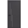Двери межкомнатные Terminus Light ПК 12 Антрацит Молдинг ЧЕРНЫЙ или серый