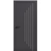 Двери межкомнатные Terminus Light ПК 14 Антрацит Молдинг ЧЕРНЫЙ или серый
