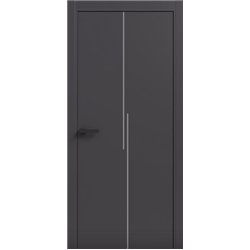 Двери межкомнатные Terminus Light ПК 17 Антрацит  Молдинг ЧЕРНЫЙ или серый