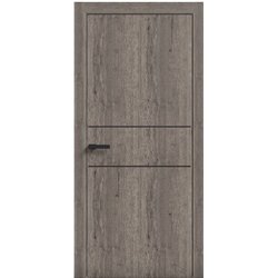 Двери межкомнатные Terminus Light ПК 04 Дуб Вулканический  Молдинг ЧЕРНЫЙ или СЕРЫ