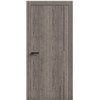 Двери межкомнатные Terminus Light ПК 10Дуб Вулканический  Молдинг ЧЕРНЫЙ или серый