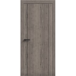 Двери межкомнатные Terminus Light ПК 13 Дуб Вулканический Молдинг ЧЕРНЫЙ или серый