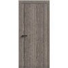 Двери межкомнатные Terminus Light ПК 13 Дуб Вулканический Молдинг ЧЕРНЫЙ или серый