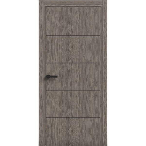 Двері міжкімнатні Terminus Light ПК 07 ПЕКАН  Молдинг ЧОРНИЙ або СІРИЙ 