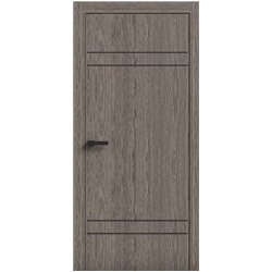 Двері міжкімнатні Terminus Light ПК 08 ПЕКАН  Молдинг ЧОРНИЙ або СІРИЙ 