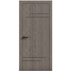 Двері міжкімнатні Terminus Light ПК 09 ПЕКАН Молдинг ЧОРНИЙ або СІРИЙ