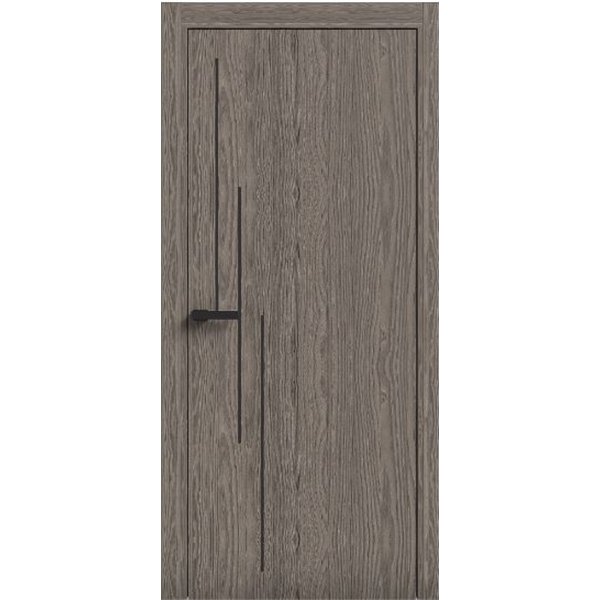 Двері міжкімнатні Terminus Light ПК 12 ПЕКАН Молдинг ЧОРНИЙ або СІРИЙ