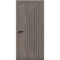 Двері міжкімнатні Terminus Light ПК 14 ПЕКАН Молдинг ЧОРНИЙ або СІРИЙ