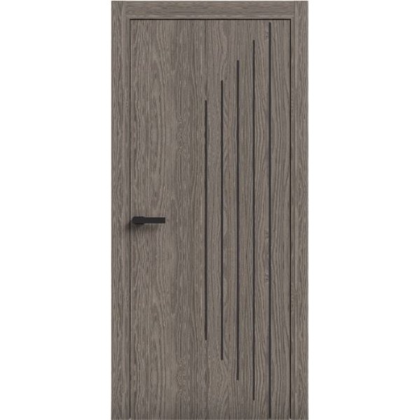 Двері міжкімнатні Terminus Light ПК 14 ПЕКАН Молдинг ЧОРНИЙ або СІРИЙ