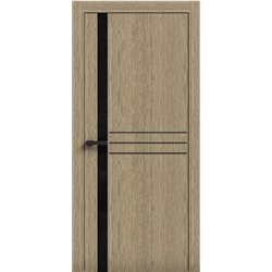 Двери межкомнатные Terminus Light ПК 16 КАРАМЕЛЬ  стекло Молдинг ЧЕРНЫЙ или серый 