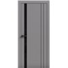 Двери межкомнатные Terminus Light ПК 15 Сірий стекло Молдинг ЧЕРНЫЙ или серый