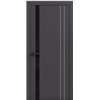 Двери межкомнатные Terminus Light ПК 15 Антрацит стекло Молдинг ЧЕРНЫЙ или серый