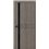 Двері міжкімнатні Terminus Light ПК 16 ПЕКАН чорне скло Молдинг ЧОРНИЙ або СІРИЙ