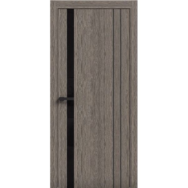 Двері міжкімнатні Terminus Light ПК 15 ПЕКАН чорне скло Молдинг ЧОРНИЙ або СІРИЙ