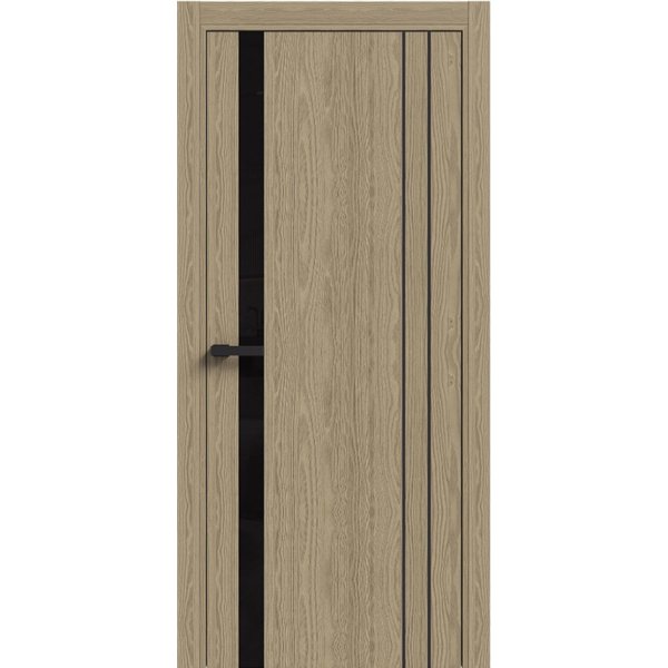 Двери межкомнатные Terminus Light ПК 15 КАРАМЕЛЬ стекло Молдинг ЧЕРНЫЙ или серый 