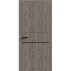 Двері міжкімнатні Terminus Light ПК 04 ПЕКАН  Молдинг ЧОРНИЙ або СІРИЙ