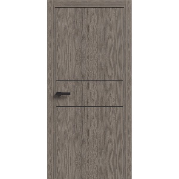 Двері міжкімнатні Terminus Light ПК 04 ПЕКАН  Молдинг ЧОРНИЙ або СІРИЙ