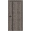 Двери межкомнатные Terminus Light ПК 05 Дуб Вулканический  Молдинг ЧЕРНЫЙ или СЕРЫЙ