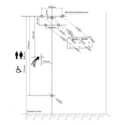 GW01 18 04 01 BLADEFLOW 2 Сушарка для рук, хром матовий (1 сорт)