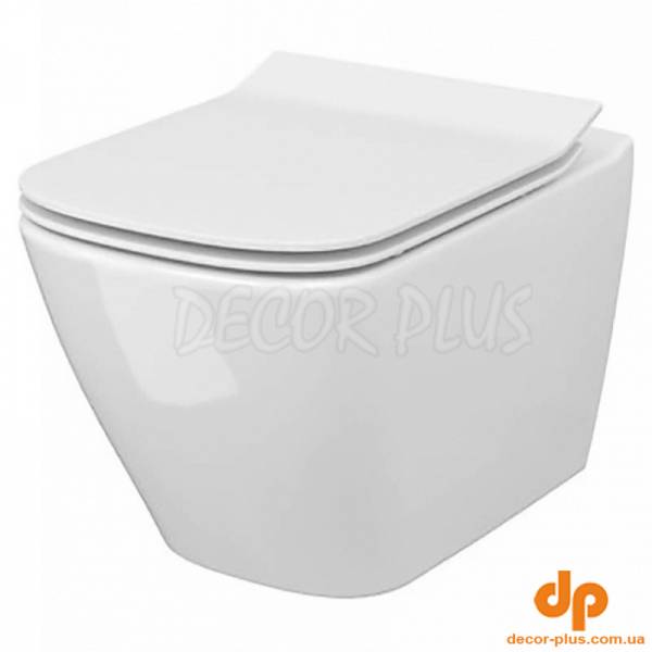 Чаша підвісного унітазу B220 CITY CLEAN ON прямоуг+сид. дюр пов.пад.легко з'ємне