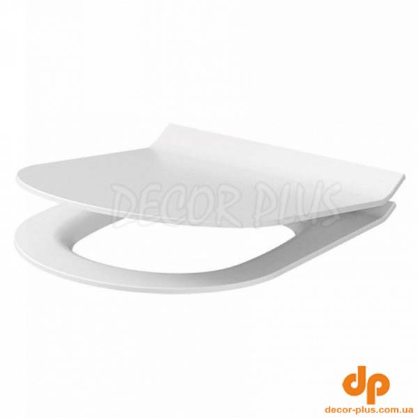 Сидіння д/унітазу CITY(604,794)/ZIP/LUNA SLIM, дюропл антиб повільне падіння