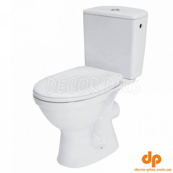 Унітаз-компакт 114 MERIDA 010 гор злив,3/6,бічн підв+сид поліпр антиб пластик кріпл