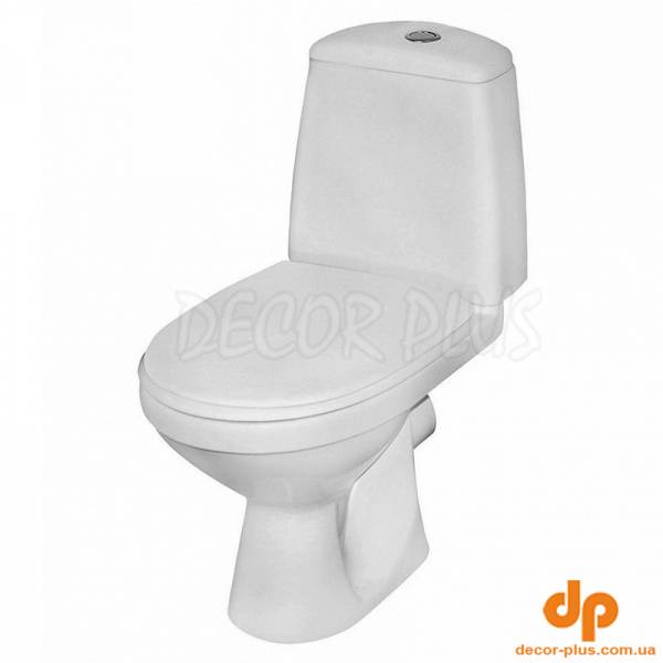 Унітаз-компакт SOLO гор. злив, 3/6л, нижн. підв.+сидіння поліпропілен
