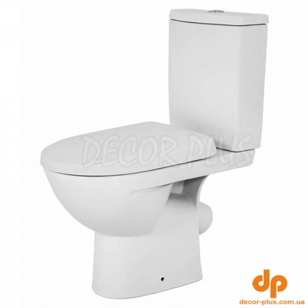 Унітаз-компакт STATUS кoс, 3/6, ниж.під.+сидіння дюропласт, пов.пад, Click2Clean (UKR)
