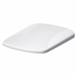 Сидіння SELNOVA SQUARE прямокутне, дюропласт, повільне падіння, кріп.зверху,кришка перекриває сидіння