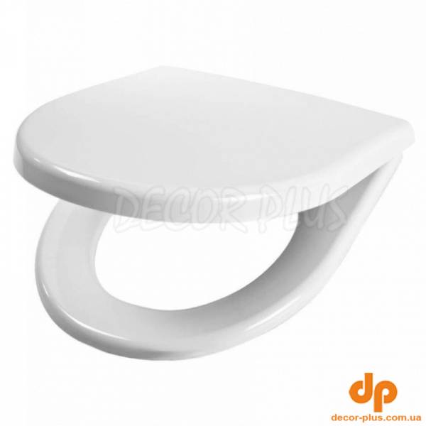 Сидіння д/унітазу LYRA PLUS, дюропласт, мет кріплення