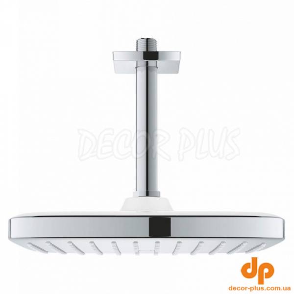Верхній душ TEMPESTA CUBE 250 (1 пол) з кронштейном д/стелі 142мм, хром