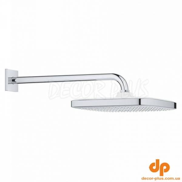 Верхній душ TEMPESTA CUBE 250 (1 пол) з кронштейном 380мм, хром