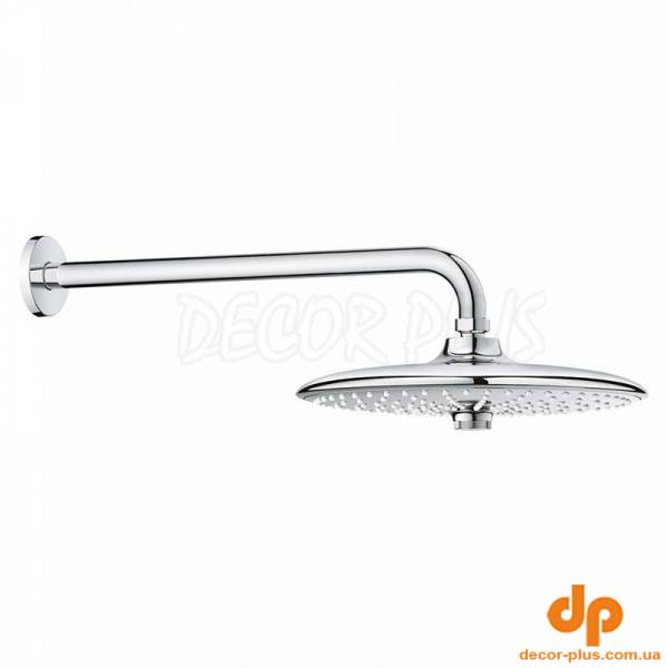 Верхній душ EUPHORIA 260 (3 пол)+кроншейн 380мм, хром