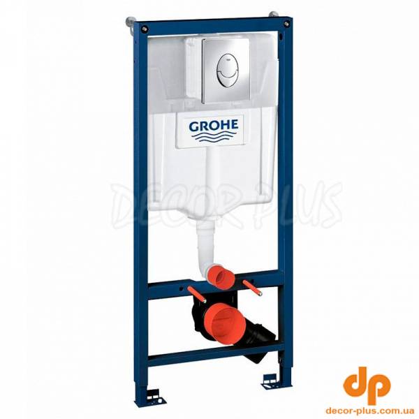 Інсталяційна система RAPID SL 3 в 1 д/уніт, пневмат (38528001+ кріп 3855800M+кноп 3850500хром), 113/50/13,5см