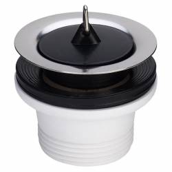 Випуск д/мийки з пробкою, пластик (102678)