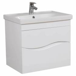 Шафка АЛЬФА+раковина FRAME 65, підвісна