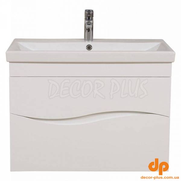 Шафка АЛЬФА+раковина ELITE 80, підвісна