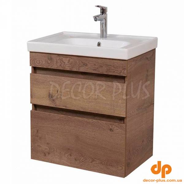 Шафка ВІНТАЖ 60+раковина FRAME 60, аліканте, консольна